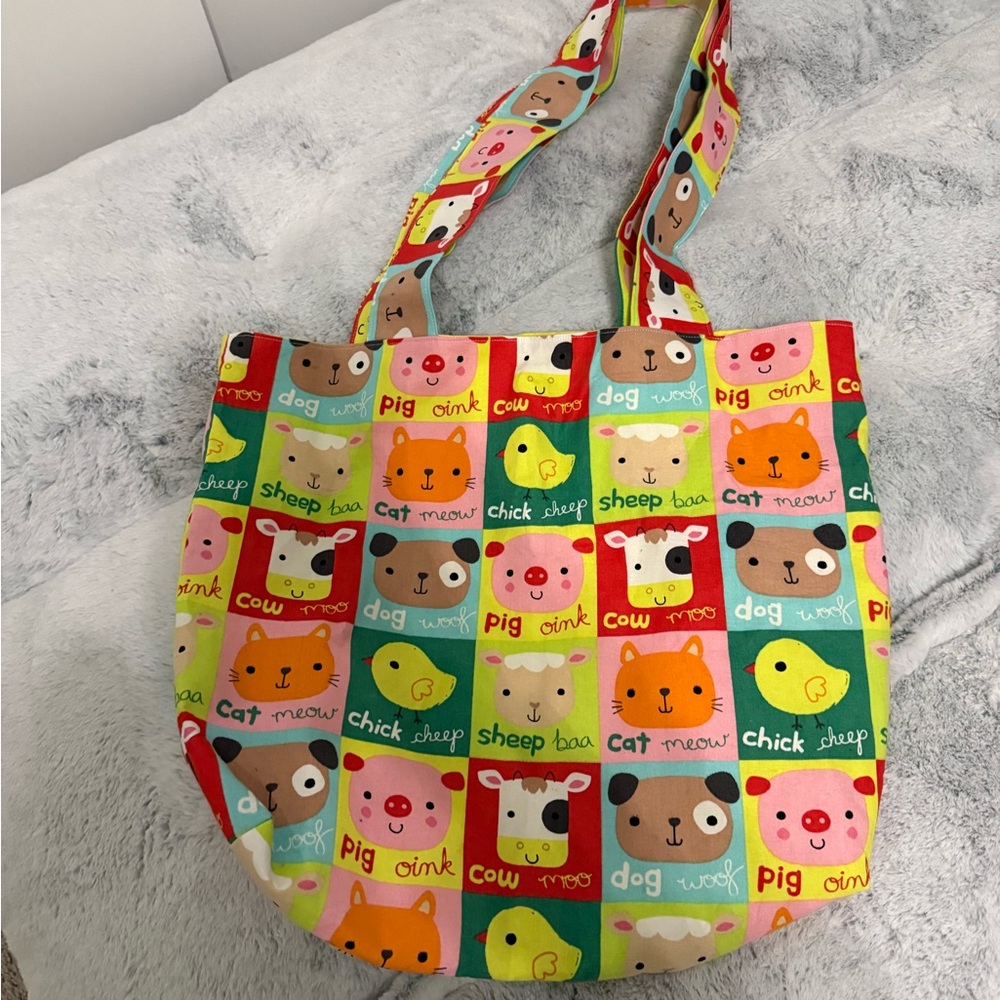 Colorful Animal Print Tote Bag
